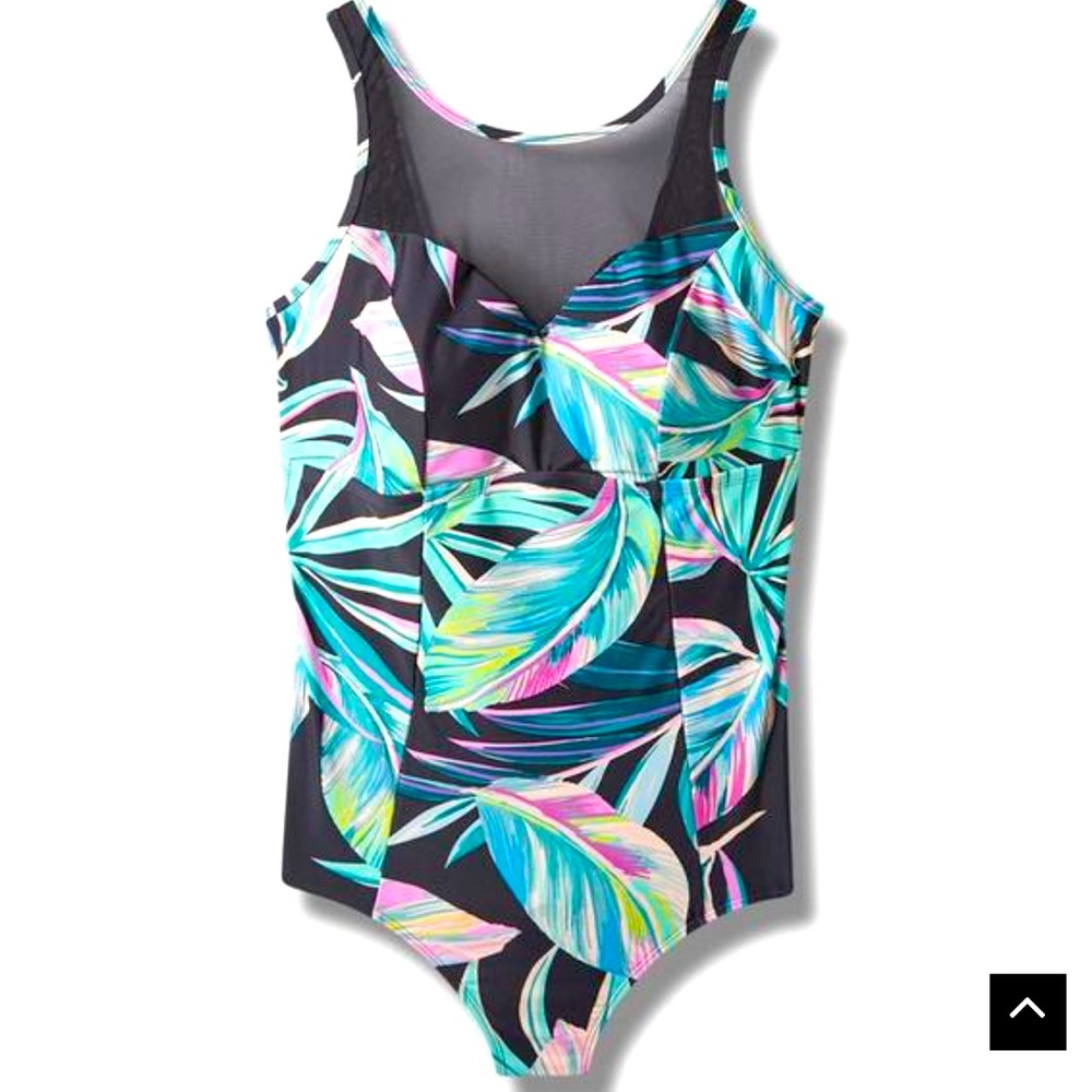 Palm tree bathing suit NEW swim suit torrid SIZE 1 - 14/16 PERFECT CONDITION